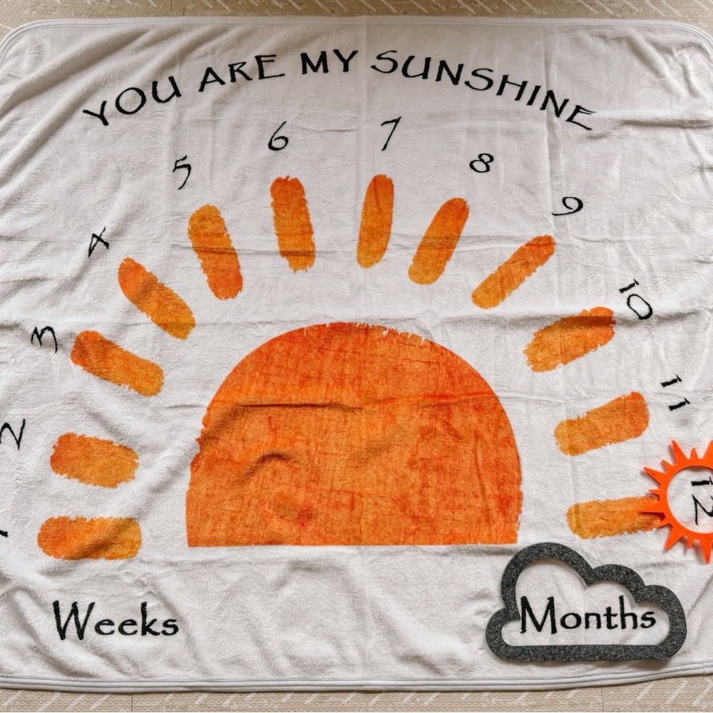 You Are My Sunshine Milestone Blanket